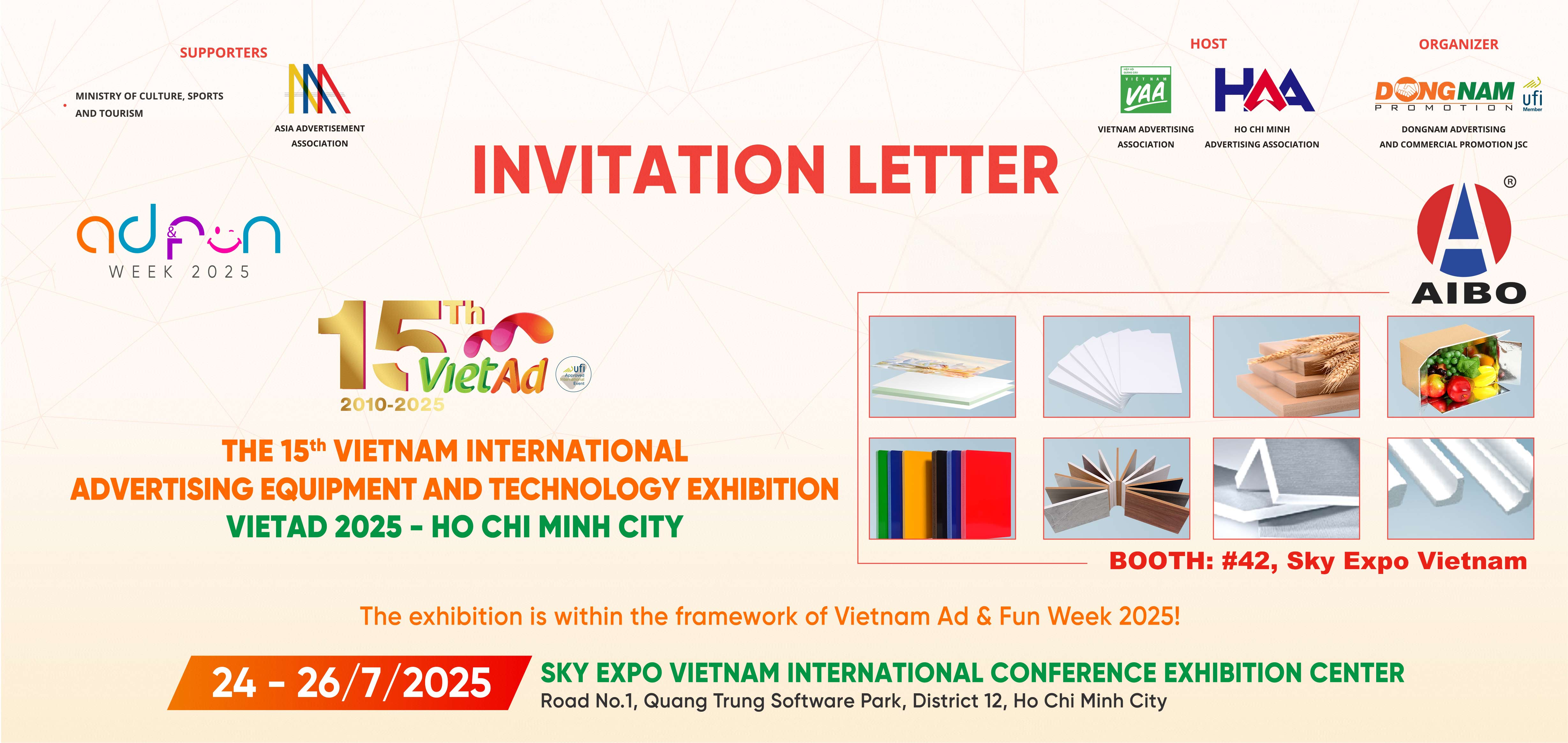 Welcome to Meet Us at VietAd 2025 in Ho Chi Minh 24th -26th July 2025