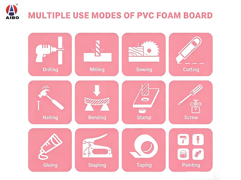 AIBO 5mm PVC Foam Board Celuka Forex Board Rigid PVC Sheet for Engraving 3D Letter Sign Art Craft Advertising Display AIBO 5mm PVC Foam Board Celuka Forex Board Rigid PVC Sheet for Engraving 3D Letter Sign Art Craft Advertising Display