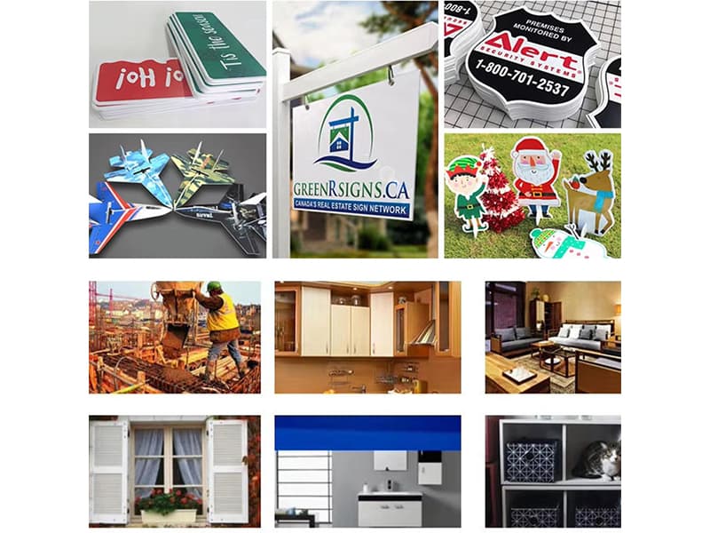 AIBO 10mm Co-extruded PVC Foam Board Rigid PVC Foam Panel Waterproof Fire Resistant Advertising Signage Display Cutting