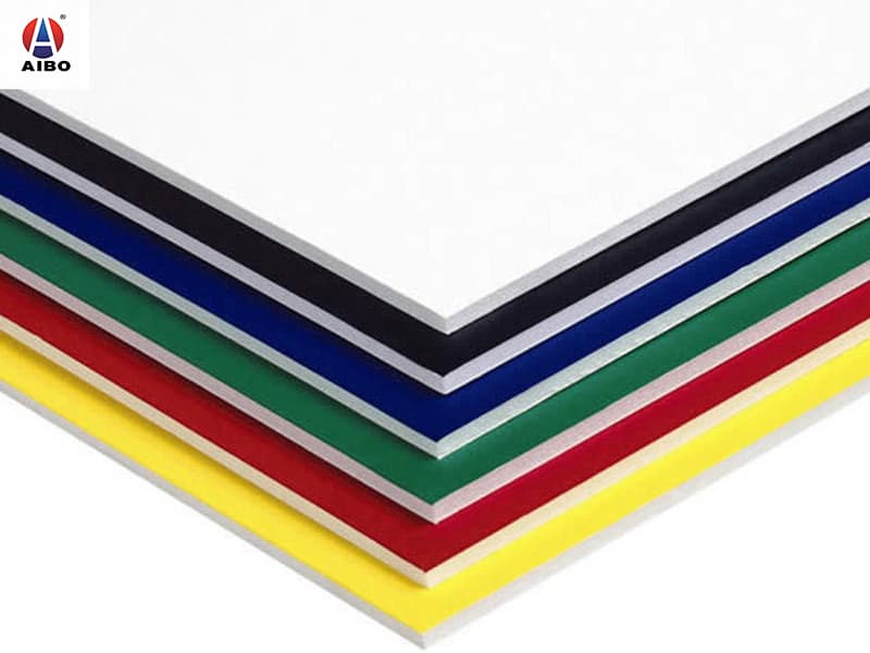 AIBO 10mm 157g/sm Paper Faced KT Board Hoka Board PS Foam Core Paper Surface Board for Display Stand, Signboard, Photo Mounting