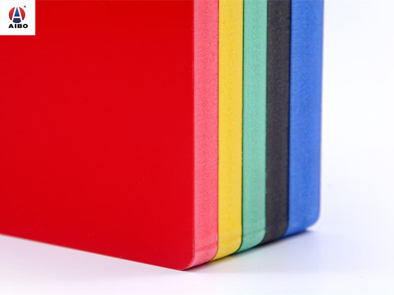AIBO 5mm Double-Sided Gloss Colored PVC Fire Resistant Waterproof Celuka Foam Board Cutting No Painting Required for 3D Letter Signs Art