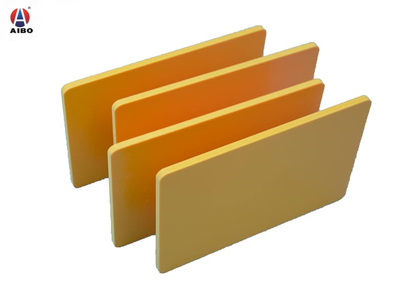 AIBO Yellow 10mm Colored PVC Celuka Foam Board Laser Cuttable Plastic Sheet for Kindergarten Art Decoration