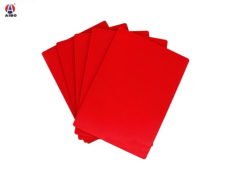 AIBO Red 10mm Colored PVC Foam Board Lead-Free Panel PVC Celuka Board for Sign Display Advertising Building Interior Decoration