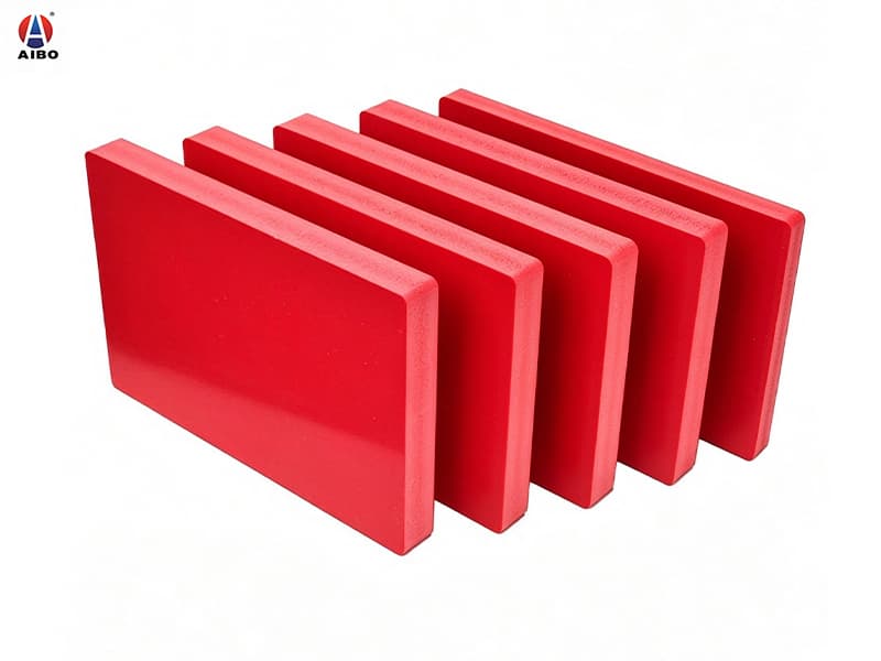 AIBO Red 16mm PVC Foam Board Rigid PVC Sheet for Signage CNC Routing Model