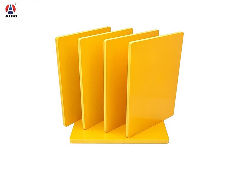 AIBO 10mm Yellow Custom Size PVC Foam Board Celuka Forex Board for Sign Display Advertising Waterproof