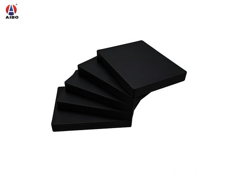 AIBO 15mm Black Co-extruded PVC Foam Board/Sintra Board Fire Resistant Waterproof Cutting for Display Stand Craft-Grade Carved