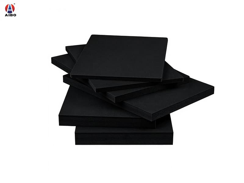 AIBO Black PVC Foam Board Sintra Panel Waterproof Fire Resistant PVC Sheet Cutting for Cabinet Furniture Interior Decoration